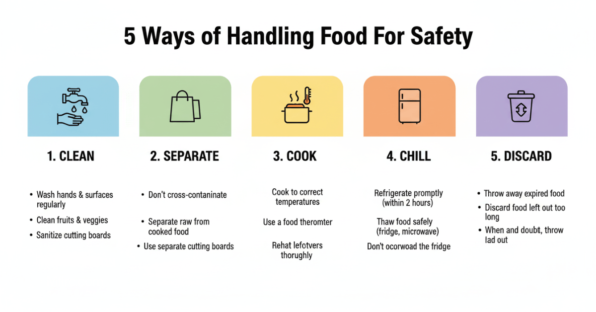 5 Ways Of Handling Food For Safety